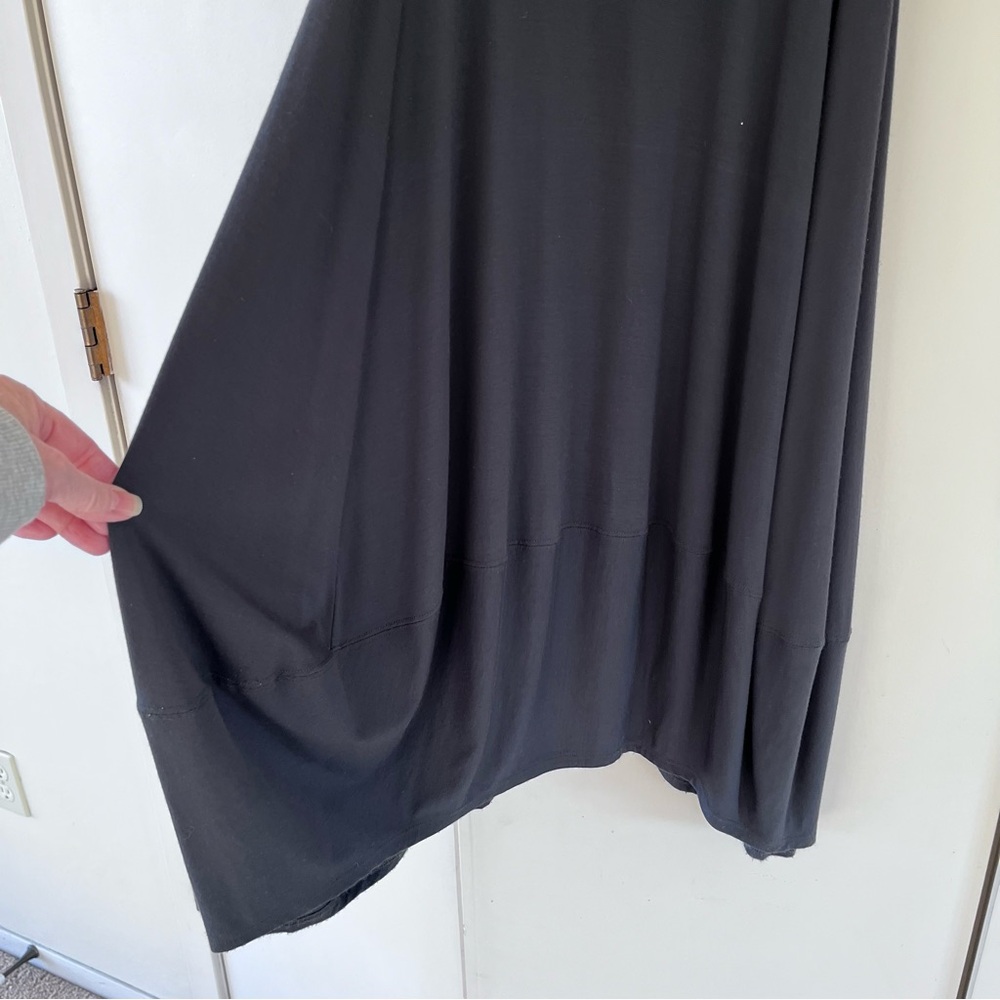 Eileen Fisher Gray Sleeveless Lantern Dress with Bubble Hem Size XS - Picture 5 of 10